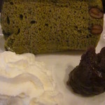 Mar - 抹茶シフォンケーキ、アップ！