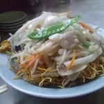 赤坂珉珉 - カンタンメン(餡かけフライ麺という感じ)