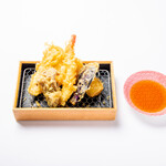 Assortment of 5 types of tempura