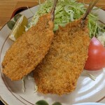 お食事処 まこと - 鯵フライ定食¥800