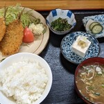 お食事処 まこと - 鯵フライ定食¥800