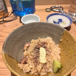 食堂えびちゃん - 締めの蛍イカ飯、バター入り