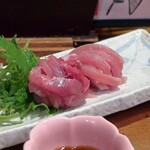 やきとり 正や - 丹波地鶏のもも造り