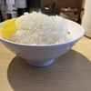 京都銀閣寺 ますたに - 料理写真:サービスライス大盛りで！　茶碗じゃない、丼だな。