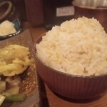 蛸焼とおでん クレ - 大盛玄米ご飯