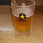 Yamadaya - 生ビール　少し飲んでしまってます