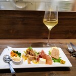 創作イタリアン Gemelli - 前菜４点盛り( *´艸｀)