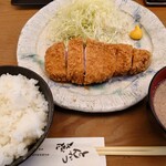 とんかつひなた - 六白黒豚　上ロース定食　1500円