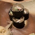 Soba Dokoro Roubaian - 海老巻きそば寿司