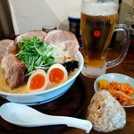 Ramen Sunagoya - 辛味噌ラーメン　チャーシュー3枚卵はトッピング