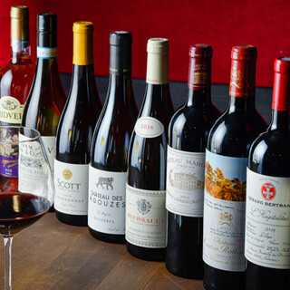 A drink to enjoy with your meal. Pairings with carefully selected wines are also available◎