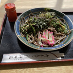 Omiyage Oshokujido Korokandaya - 冷やし山菜そば800円