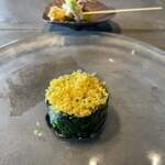 TSUSHIMI - ・寒〆ほうれん草、ホタテ、フリット