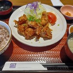 Ootoya - 甘からだれの鶏唐揚げ定食@900円