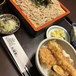 大福家 - ランチのざる蕎麦ミニ天丼セット