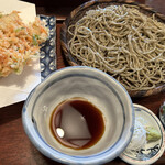 賀久 - 桜海老天盛り蕎麦