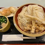 讃岐うどん しろちゃん - いか天ざる+とり天（トッピング）