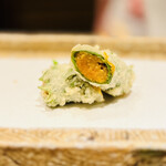 日本橋 蕎ノ字 - ☆うに大葉巻き（北海道