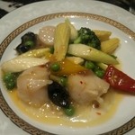 全聚徳 - ホタテの炒めもの