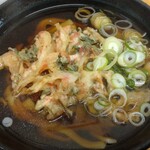 ふじ - かき揚げうどんをきしめんで