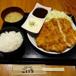 唐揚げ食堂 ごいち - ジャンボチキンカツ定食