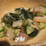 割烹さいお - 鯵の土佐頭酢かけ