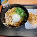 本格手打うどん はゆか - ぶっかけおろしうどん大（うす口）、とり天です。（2023.3 byジプシーくん）