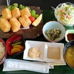 高柳じょんのび村 - 豆腐フライ定食980円