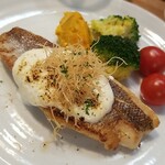 キッチン ブルー グローブ - 反対側から