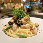 ユニオン シーフード カフェ - 広島産牡蛎ときのこのパスタ