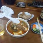 もつやき ばん - とんび豆腐