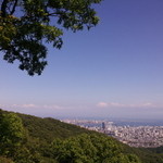 ガーデンレストラン 風舎 - テラス席から眼下に広がる神戸の街並み