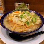 肉太郎 - 特製白菜肉醤油ラーメン おにぎりセット(1,150円)
(替え玉1玉サービス付き)