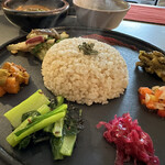 Epice舞 - ３種盛り（Original スパイシーちきんかれー＆金柑とクリームチーズのキーマカレー＆トマトと昆布出汁の薬膳根菜カレー）