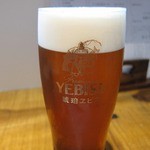 魚処 天悟 - 琥珀ヱビス