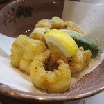 魚処 天悟 - ハモの天ぷら