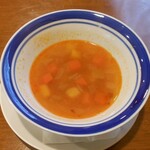 カフェマノワール - ランチセットのスープ