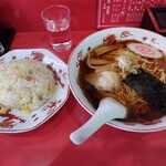 大門 - ラーメン　半チャーハン￥１０００－