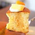 カフェサロンソンジン - カットフルーツ入りの生クリームで爽やかに締めくくり！