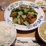 中国料理ドラゴン - 青梗菜と豚肉 オイスターソース炒め♪