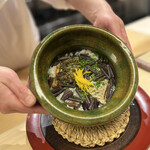 まる富 - 鯛と蕨の炊き込みご飯