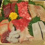 築地 中島水産 - 料理写真:くじら刺身盛合せ（大）¥1,814
