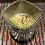 ぬま田 - 干貝柱　原木椎茸　茶碗蒸し