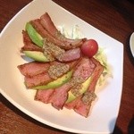 カフェ ド スイドウチョウ - 厚切りベーコンマスタード焼き