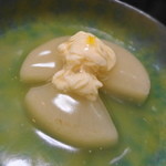 うえ村 - 大根の煮物葛餡かけ　鱧の子のせ