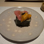 江戸前寿司 すし福 - 福巻き（すし福のトロたく巻き）