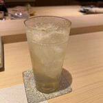 Edomaezushi Sushifuku - あらごし梅酒のソーダ割り