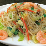 Grilled rice noodles (with shrimp)