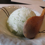 鮨 福原 - 【再訪２】デザート　桜の葉ノシャーベーット