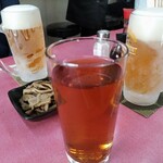 中華料理 萬福 - 生ビールとウーロンハイでカンパイ♪